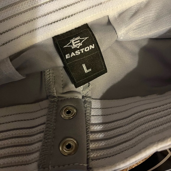 Easton men’s large baseball pants. Gray. New with tags. - Picture 2 of 3